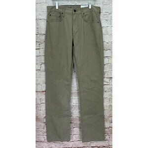 Old Navy Mens Straight Jean 100% Cotton 5 Pocket Surplus Khaki Tan Twill 32 x 34